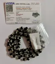 Lab Certified + 925 Silver + Ebony 108+1 Bead 6 mm Karungali Malai Mala ROSARY