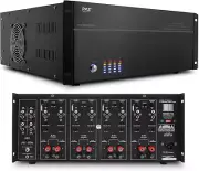 Pyle 19'' Rack Mount 8Ch Stereo/Mono Amp 2x2 RCA/Binding Post PT8000CH