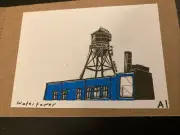 Anastasia Inciardi Mini Print - NYC Water Tower Whitney Museum Vending Machine