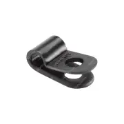 Narva Black Plastic Cable Clamps NYLON P-Clips 9.5mm U.V. Resistant - Pack Of 5