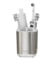 Joseph Joseph Stainless Steel Toothbrush Holder Bathroom Organizer Caddy 3 Co...