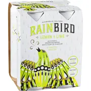 Rainbird Seltzer Lemon & Lime Cans 330ml x4 Pack