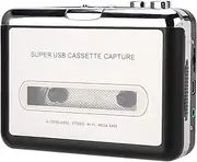 Cassette to MP3 Converter, USB Tape to MP3 Converter Stereo Music Player USB Cassette Player, USB Powered, 512MB, 1GB Hard Disk Space CDROM
