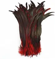 JMYLCTBD 50Pcs/Lot Colored Rooster Feathers Fly Tying Materials Indian Headdress Pheasant Chicken Feather 2 Royal Blue 30-35cm 12-14inch-25||25-30cm 10-12inch