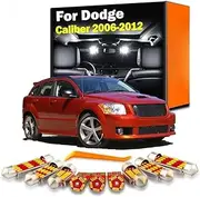 10Pcs Car LED Interior Map Dome Trunk Light Kit, For Dodge Caliber 2006 2007 2008 2009 2010 2012 Led Bulbs