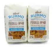 2 Rummo Gluten Free Fusilli No 48 Pasta Brown Rice & Corn 12 oz. EXP. 11/11/2027