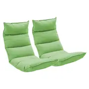 SOGA 2X Foldable Tatami Floor Sofa Bed Meditation Lounge Chair Recliner Lazy Couch Green