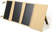 60W Portable Solar Panel Foldable Monocrystalline Silicon Solar Charging d with QC3.0/5V USB/18VDC for Camping Phone Khaki