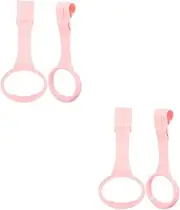 VANZACK 2 Pairs Strong Smooth Baby Pull Ring Learning Standing Crib Hanging Ring Supplies
