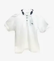 Tommy Bahama Men's T225294 Emfielder Palms Polo Bright White M