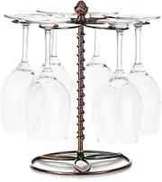 Generic Wine Glass Rack Red Wine Glass Drying Rack Glass Rack 6 Wine Glass Stemware Storage Display Rack Stand Free-Standing Wine Glass Holder