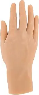 Realistic Silicone Male Hand Model, Soft Flexible Reusable Male Mannequin Hand Model for Showing Jewelry Painting Practice (Right Hand)