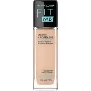 Maybelline Fit Me Matte + Poreless Liquid Foundation Makeup, Creamy Beige, 1 fl.