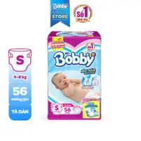 在飛比找蝦皮購物優惠-【正品】Bobby 超強吸水幹紙尿褲 S56 / M48 /