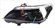 Car Styling Head Lamp Angel Eye LED Headlight DRL Hid Bi Xenon Auto Accessories Compatible With BMW E60 Headlights 2003-2009 523i 530i(Headlight No Bulb,For 2008-2010)
