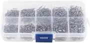 210 PCS Fishing Rolling Swivels Connector Set, Metal Fishing Hook Connector Swivels, Multifunction Quick Connect Swivels for Fishing Accessories