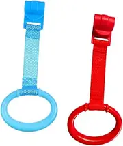 HAPINARY Playpen Baby Stand up Rings Pull Set Infants Walking Assistant Lightweight Easy