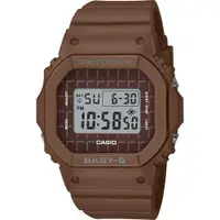 在飛比找ETMall東森購物網優惠-CASIO 卡西歐】BABY-G 黑巧克力休閒電子手錶(BG