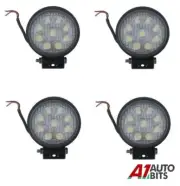 4x Waterproof 27w 9 Led Spot Beem Work Light Lamp Bar Offroad 4x4 Atv 12v 24v