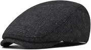 [Cozyan] Men's Flat Cap Newsboy Beret Herringbone Flat Cap Beret Cap Warm Men's Gatsby Caps Beret Cap Men's Flat Cap Peaked Cap Newsboy Flat Cap