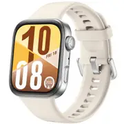 Huawei Watch FIT 4 Smart Watch - White with Flouroelastomer Strap 1.82" AMOLED [Seiya-B09F White]