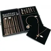 Black Jewelry Designs Premier Display Case Travel Storage 12 1/8" x 8 1/2"