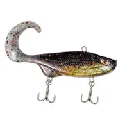 85mm Chasebaits Curly Vibe 2.0 Heavy (23g) Soft Vibe Fishing Lure - Blood Gold