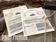 Titanic - Pair of 3rd Class / Steerage White Star Line Paper Movie Prop Tickets