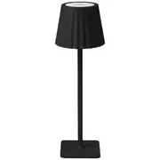 Otto Ribbed Wireless Desk Lamp Black