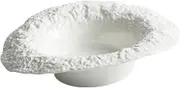 GOOHOCHY Rock Pattern Hat-Shaped Pasta Plate Ceramic Salad Bowl Deep Dessert Plate