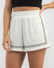[Mooloola] Mooloola Women's Jayla Shorts in White/Black Size 4 4 White/Black