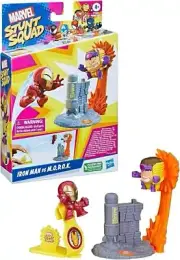 Marvel Stunt Squad Iron Man vs M.O.D.O.K Playset Super Hero Action Figures (S39)