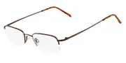Flexon FL 607 218 Men's Glasses Brown Size 49 - Private Health Rebate - Blue Light Block Available