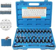 DUOYI Terminal Removal Tool Kit 23 Pcs, Terminal Ejector Kit with Stainless Steel Tips, Ergonomic Rubber Handle and Carrying Case, Universal Terminal Release Kit Replaces The Proprietary Kit