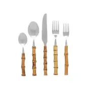 Blue Pheasant Zoya Natural Bamboo 5pc. Place Setting (Service for One)