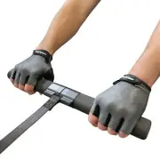 Fingerless Rowing Gloves. Perfect Fitness Gloves for Rowing Machine Exercise Bi