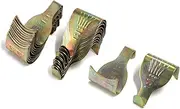 Geesatis Set of 50 Bronze Tone Moulding Hanging Hook Picture Photo Frame Rail Hangers Heavy Duty Hangers Moulding Hooks
