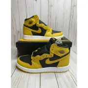 Nike Air Jordan 1 Retro High OG GS Pollen Sz 6.5Y Yellow White Black 575441 701