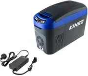 Adventure Kings 15L Centre Console Fridge + AC To 12V Fridge Adaptor