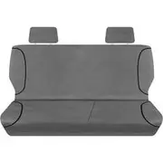 Tradies Canvas Ready Made Seat Covers - Rear, Grey, Suits Colorado