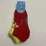 Primark Sesame Street Socks Set US 6-10 Big Bird Elmo Oscar the Grouch New
