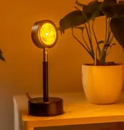 LED Sunset Projection Lamp, USB-Powered Mood Lighting 360° Rotation