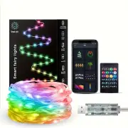 16.4ft /32.8ft /65.6ft iDeal LED Colorful USB LED Decorative String Lights with App Control Bluetooth Remote IP66 Waterp