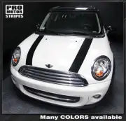 Mini Cooper 2008-2014 Clubman Factory Style Hood Stripes Decals (Choose Color)
