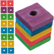 100 Pcs Bite Toy Wood Chips Bird Games Travel Parrot Wooden Toys Birds