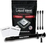 Liquid Metal Thermal Paste 1.5 Gram - Made in USA Liquid Metal for PS5 - CPU - GPU - Xbox - Game Consoles Best for overclocking Thermal Paste