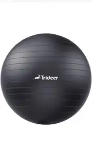 Trideer FITNESS Ball Exercise for Working Out,Yoga, L(23-26in), Black