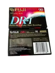2 Fuji Extraslim Case Blank Audio Cassette Tapes 90 Min DR-I New Sealed