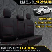 GWM Ute X, Vanta & XSR - GP6 Premium Neoprene 2nd Row Seat Covers (Made to Order)