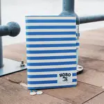 HOBO手帳外皮 A5大本 水手藍白橫紋 MARINE STRIPES 書皮 書衣 HOBONICHI